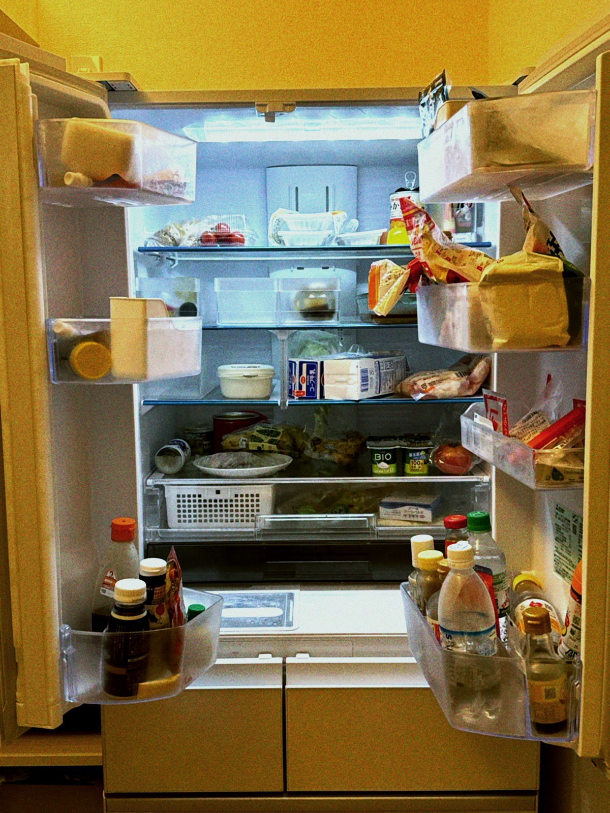 Inside the refrigerator